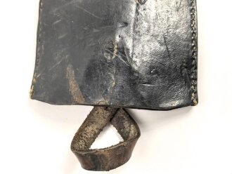 Spatentasche Wehrmacht aus Ersatzmaterial . Hersteller eue , datiert 1942, WaA. Ungereinigtes Stück