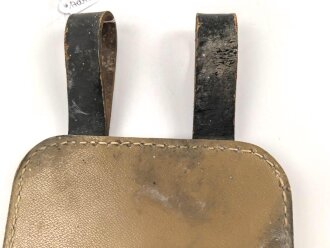 Spatentasche Wehrmacht aus gelbem Ersatzmaterial . Hersteller eue/44. Ungetragenes Stück