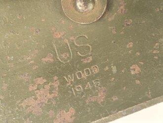 U.S. Army 1945 dated folding shovel M-1943. Uncleaned, original paint