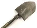 U.S. Army 1945 dated folding shovel M-1943. Uncleaned, original paint