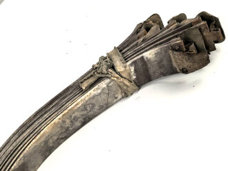 Neun Stück Koppelriemen aus Ersatzmaterial ( brauner Kunststoff) für Angehörige des Jungvolk und der Hitlerjugend. Gesamtlänge je etwa 104cm, Originales Bündel, ungereinigt, weich