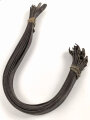 Neun Stück Koppelriemen aus Ersatzmaterial ( brauner Kunststoff) für Angehörige des Jungvolk und der Hitlerjugend. Gesamtlänge je etwa 104cm, Originales Bündel, ungereinigt, weich