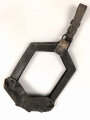 Trageleder für Spaten Modell 1878 System Linnemann. So unter anderem von Österreich / Ungarn und Tschechoslowakei geführt. UIngereinigt