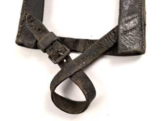 1. Weltkrieg, Spatentasche für den Spaten Modell 1874. Datiert 1888, ungereinigtes Stück