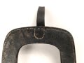 1. Weltkrieg, Spatentasche für den Spaten Modell 1874. Ungereinigtes Stück, die Koppelschlaufe vermutlich in der Zeit repariert, Leder angetrocknet