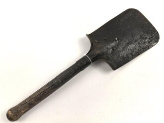 Kaiserreich und 1. Weltkrieg, Spaten Modell 1874. Überlackiertes Stück