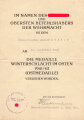 Wehrpaß und Verleihungsurkunden für einen Veterinär