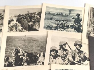 "Soldaten der Leibstandarte SS Adolf Hitler" Erinnerungsmappe vollständig mit 15 Drucken sowie einem Vorsatzblatt. Gebraucht, guter Gesamtzustand