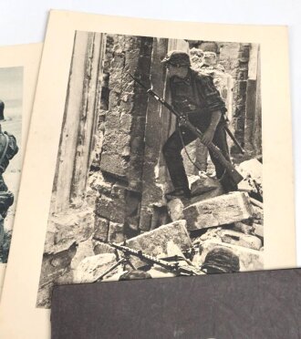 "Soldaten der Leibstandarte SS Adolf Hitler" Erinnerungsmappe vollständig mit 15 Drucken sowie einem Vorsatzblatt. Gebraucht, guter Gesamtzustand