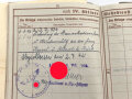Zwei Wehrpässe von Gefallenen Brüdern einer Familie aus Heilbronn. Beides bei der Infanterie, einer in der Ukraine, einer in Rußland gefallen.