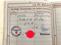 Zwei Wehrpässe von Gefallenen Brüdern einer Familie aus Heilbronn. Beides bei der Infanterie, einer in der Ukraine, einer in Rußland gefallen.
