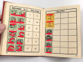 NSDAP Mitgliedsbuch Ausgabe 1935. Ausgestellt im Februar 1936 auf einen Angehörigen der SA. Uniformfoto , Marken und Spenden geklebt bis 1944. Dazu seine Mitgliedsbescheinigung von 1933