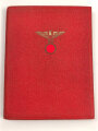 NSDAP Mitgliedsbuch Ausgabe 1935. Ausgestellt im Februar 1936 auf einen Angehörigen der SA. Uniformfoto , Marken und Spenden geklebt bis 1944. Dazu seine Mitgliedsbescheinigung von 1933