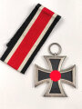 Eisernes Kreuz 2. Klasse 1939. Ungetragenes Stück mit Hersteller "65"  im Bandring für Klein & Quenzer Oberstein. Band beiliegend