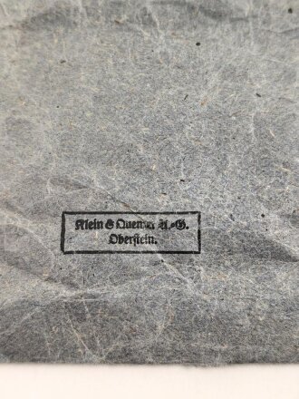 Tüte für eine Eisernes Kreuz 2. Klasse 1939. Hersteller Klein & Quenzer Oberstein.