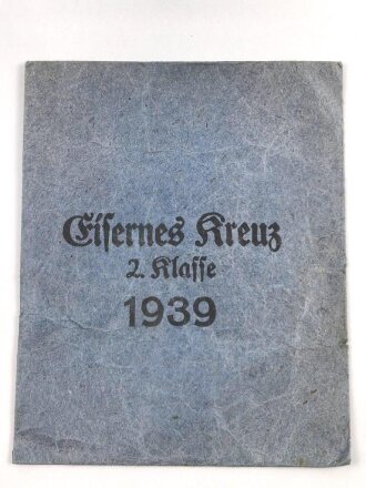 Eisernes Kreuz 2. Klasse 1939. Ungetragenes Stück ohne Herstellerbezeichnung im Bandring, in wohl zugehöriger Tüte von Franz Reischauer Oberstein