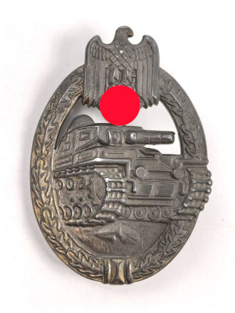 Panzerkampfabzeichen in bronze, Zink bronziert....
