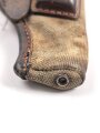 Luftwaffe, Pistolentasche für Pistole Ungarische M 37 Femaru. Stark getragenes Stück datiert 1941