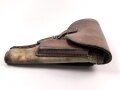 Luftwaffe, Pistolentasche für Pistole Ungarische M 37 Femaru. Stark getragenes Stück datiert 1941