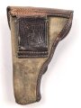 Luftwaffe, Pistolentasche für Pistole Ungarische M 37 Femaru. Stark getragenes Stück datiert 1941