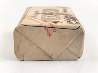 "Zaza" Händereinigungsmittel, Originalverpackt, Maße etwa 4,5 x 6 x 2,5cm, RIF Genehmigung erteilt 1942 " RIF = Reichsstelle für Industrielle Fette und Waschmittel"