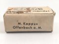 "Zaza" Händereinigungsmittel, Originalverpackt, Maße etwa 4,5 x 6 x 2,5cm, RIF Genehmigung erteilt 1942 " RIF = Reichsstelle für Industrielle Fette und Waschmittel"