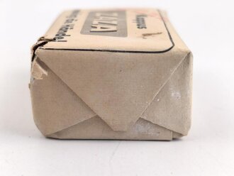 "Zaza" Händereinigungsmittel, Originalverpackt, Maße etwa 4,5 x 6 x 2,5cm, RIF Genehmigung erteilt 1942 " RIF = Reichsstelle für Industrielle Fette und Waschmittel"