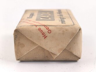 "Zaza" Händereinigungsmittel, Originalverpackt, Maße etwa 4,5 x 6 x 2,5cm, RIF Genehmigung erteilt 1942 " RIF = Reichsstelle für Industrielle Fette und Waschmittel"