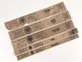 Reichsnährstand , Fünf Pappetiketten für Obstkonserven