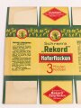 Verpackung " Schram´s Rekord Haferflocken " Maße 19 x 24,5cm, ungebrauchtes Firmenmuster