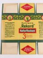 Verpackung " Schram´s Rekord Haferflocken " Maße 19 x 24,5cm, ungebrauchtes Firmenmuster