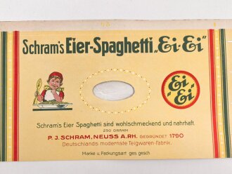 Verpackung " Schram´s Eier-Spaghetti"...