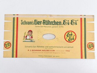 Verpackung " Schram´s Eier-Röhrchen"...