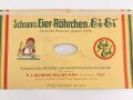 Verpackung " Schram´s Eier-Röhrchen" Maße 15 x 29 cm, ungebrauchtes Firmenmuster
