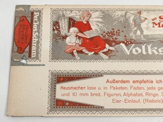 Verpackung " Schram´s Maccaroni " Maße 14 x 31cm, ungebrauchtes Firmenmuster
