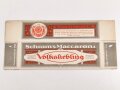 Verpackung " Schram´s Maccaroni " Maße 14 x 31cm, ungebrauchtes Firmenmuster