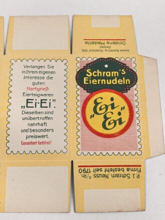 Verpackung " Schram´s Eiernudeln "...