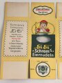 Verpackung " Schram´s Eiernudeln " Maße 18,5 x 27cm, ungebrauchtes Firmenmuster