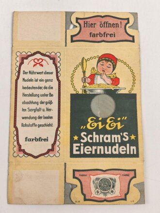 Verpackung " Schram´s Eiernudeln "...