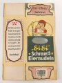 Verpackung "Schram´s Eiernudeln" Maße 12,5 x 19cm, ungebrauchtes Firmenmuster