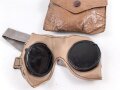 Allgemeine Schutzbrille Wehrmacht in Hülle aus Ersatzmaterial. Umbral Gläser ( getönt)
