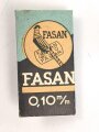"FASAN" Rasierapparat aus transparenter Preßmasse. Ungebraucht, in der originalen Umverpackung, diese leicht zerdrückt