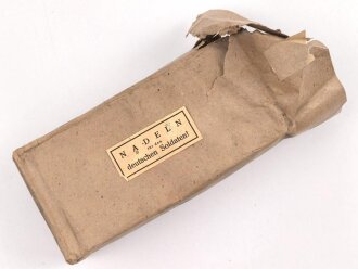 20 x Nadelsortiment für den deutschen Soldaten, originales Bündel. In der zugehörigen, originalen Umverpackung