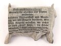 Verbandpäckchen kleines Modell datiert 1940 , gehört so unser anderem in Verbandkästen der Wehrmacht und des Luftschutz