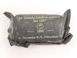 Verbandpäckchen kleines, gummiertes Modell datiert...
