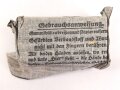 Verbandpäckchen kleines Modell datiert 1941 , gehört so unser anderem in Verbandkästen der Wehrmacht und des Luftschutz