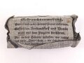 Verbandpäckchen kleines Modell datiert 1941 , gehört so unser anderem in Verbandkästen der Wehrmacht und des Luftschutz