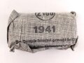 Verbandpäckchen kleines Modell datiert 1941 , gehört so unser anderem in Verbandkästen der Wehrmacht und des Luftschutz
