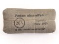 Verbandpäckchen großes Modell datiert 1939 , gehört so unser anderem in Verbandkästen der Wehrmacht und des Luftschutz