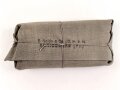 Verbandpäckchen großes Modell datiert 1940 , gehört so unter anderem in Verbandkästen der Wehrmacht und des Luftschutz